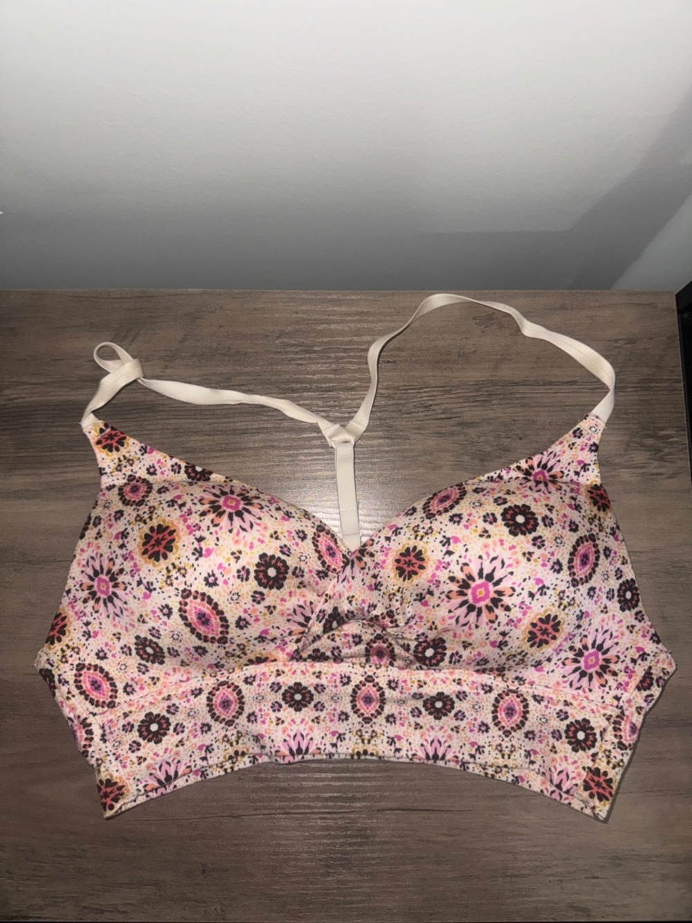 Victoria's Secret 34A Floral Pink Bralette/ Sports Bra